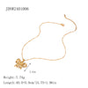 Necklace Jewelry Stainless Steel Bow Pendant For Women With Electroplating And Ins Style