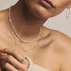 Necklace Jewelry Stainless Steel Pearl Electroplating Geometric For Women