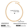 Necklace Jewelry Stainless Steel Titanium Steel Geometric Cross Chain Electroplating Design