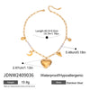 Necklace Jewelry Stainless Steel Titanium Steel Heart Shape Electroplating For Women