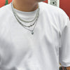 Necklace Jewelry Zinc Alloy Geometric Handmade Men's Hip Hop Thorn Glasses Clavicle Chain