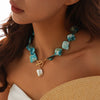 Necklace Jewelry Zinc Alloy Geometric Star Electroplated Shell Starfish Vacation Style Women's