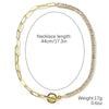 Necklace Jewelry Zircon And Organic Glass Rhombus Geometric Inlaid Simple Style For Women Ochain