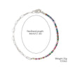 Necklace Jewelry Zircon And Organic Glass Rhombus Geometric Inlaid Simple Style For Women Ochain