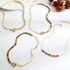 Necklace Jewelry Zircon And Organic Glass Rhombus Geometric Inlaid Simple Style For Women Ochain