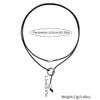 Necklace Leather Alloy Geometric Doublecircle Tassel Handmade