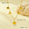 Necklace Marine Series Titanium Steel Shell Pearl Pendant Electroplated Stainless Steel 18K For Women