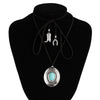 Necklace Metal Alloy Flannel Geometric Retro Style