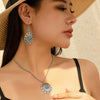 Necklace Metal Alloy Geometric Microinlay Ochain Jewelry