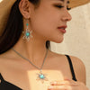 Necklace Metal Alloy Geometric Microinlay Ochain Jewelry