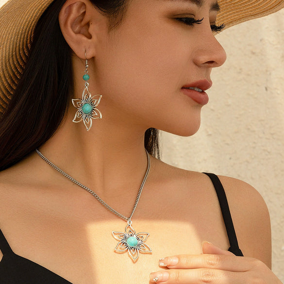 Necklace Metal Alloy Geometric Microinlay Ochain Jewelry