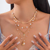 Necklace Metal Alloy Imitation Pearl Snake Bone Chain Ocean Style Animal Zodiac Geometric Electroplated