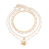 Necklace Metal Alloy Imitation Pearl Snake Bone Chain Ocean Style Animal Zodiac Geometric Electroplated