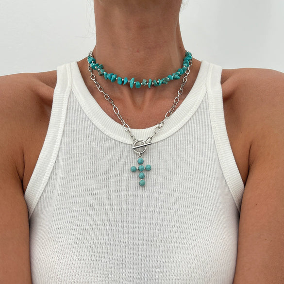 Necklace Metal Heart Shape Geometric Pattern Electroplating Alloy For Women