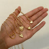 Necklace Metal Ribbon Bow Imitation Pearl Heart Shape Alloy Copper Electroplated