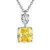 Necklace Mixed Gem Inlay Pink Zircon On Copper With Ochain For Women