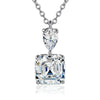 Necklace Mixed Gem Inlay Pink Zircon On Copper With Ochain For Women