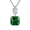 Necklace Mixed Gem Inlay Pink Zircon On Copper With Ochain For Women