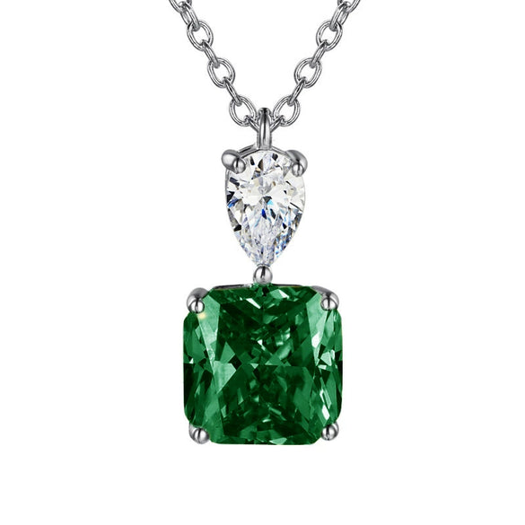 Necklace Mixed Gem Inlay Pink Zircon On Copper With Ochain For Women