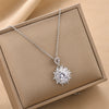 Necklace Mixed Gem Inlay Titanium Steel Geometric Electroplating Ochain For Women