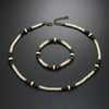 Necklace Mixed Material Wooden Beads Geometric Handmade For Men
