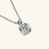 Necklace Moissanite 925 Sterling Silver 18K Gold Plated Geometric High Sense Female