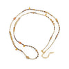 Necklace Multiple Gemstones Natural Freshwater Pearls Copper Geometric Handmade