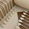 Necklace Natural Freshwater Pearl Irregular Copper Geometric Electroplating Luxury Niche Design
