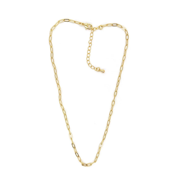 Necklace Natural Freshwater Pearl 18K Goldplated Copper Ball Chain Hand Knitted Organic Glass Geometric Style