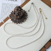 Necklace Natural Freshwater Pearl Round 925 Silver Buckle Classic Versatile
