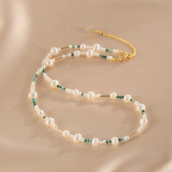 Necklace Natural Pearl Alloy Copper Beaded Electroplating Fashionable Unisex