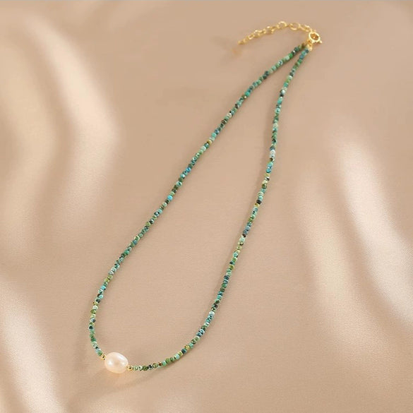 Necklace Natural Pearl Alloy Copper Beaded Electroplating Fashionable Unisex