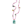 Necklace Natural Pearl Geometric Copper Electroplating Flower Moon Heart Evil Eye Pendant Colorpreserving