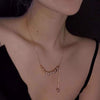 Necklace Natural Pearl 925 Silver Geometric Alien Shape For Women