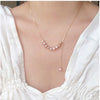 Necklace Natural Pearl 925 Silver Geometric Alien Shape For Women