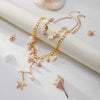 Necklace Natural Shell Conch Imitation Pearl Metal Starfish Alloy Pendant Geometric Constellation Electroplated