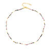 Necklace Natural Stone Beaded Freshwater Pearl Stainless Steel Geometric Handmade For Women