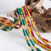 Necklace Natural Stone Beads Titanium Steel Geometric Electroplating Women's Fashion Jewelry