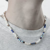 Necklace Natural Stone Freshwater Shell Beaded Maillard Style Stainless Steel Geometric Oshaped Chain Handmade