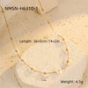 Necklace Natural Stone Titanium Steel 18K Goldplated Stainless Steel Geometric Flower Women