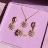 Necklace Opal Zircon Copper Geometric Style Micropaved Star Pendant