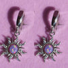 Necklace Opal Zircon Copper Geometric Style Micropaved Star Pendant