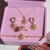 Necklace Opal Zircon Copper Geometric Style Micropaved Star Pendant