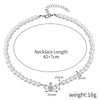 Necklace Pearl Alloy Handmade Star Geometric Styling Pendant Jewelry For Women