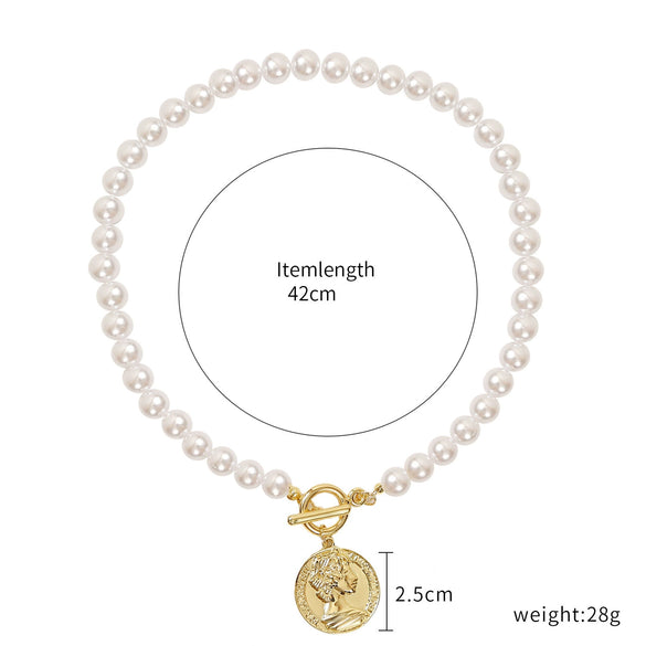 Necklace Pearl Alloy Handmade Star Geometric Styling Pendant Jewelry For Women
