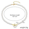 Necklace Pearl Alloy Handmade Star Geometric Styling Pendant Jewelry For Women