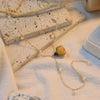 Necklace Pearl Copper Retro Flower Electroplating For Women