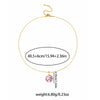 Necklace Pearl Fivepetal Flower Copper Titanium Steel Electroplating O Word Chain Women's Fashion