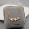 Necklace Pearl Titanium Steel Cross Chain Geometric Handmade Fashion For Women