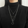 Necklace Pearl Titanium Steel Drop Shape Flower Design For Women